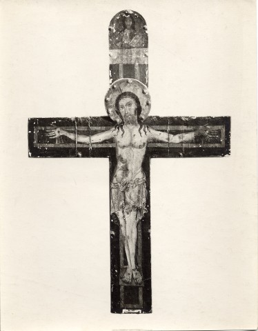 Anonimo — Anonimo aretino - sec. XIII - Siena, Collezione Chigi Saracini - croce dipinta — insieme